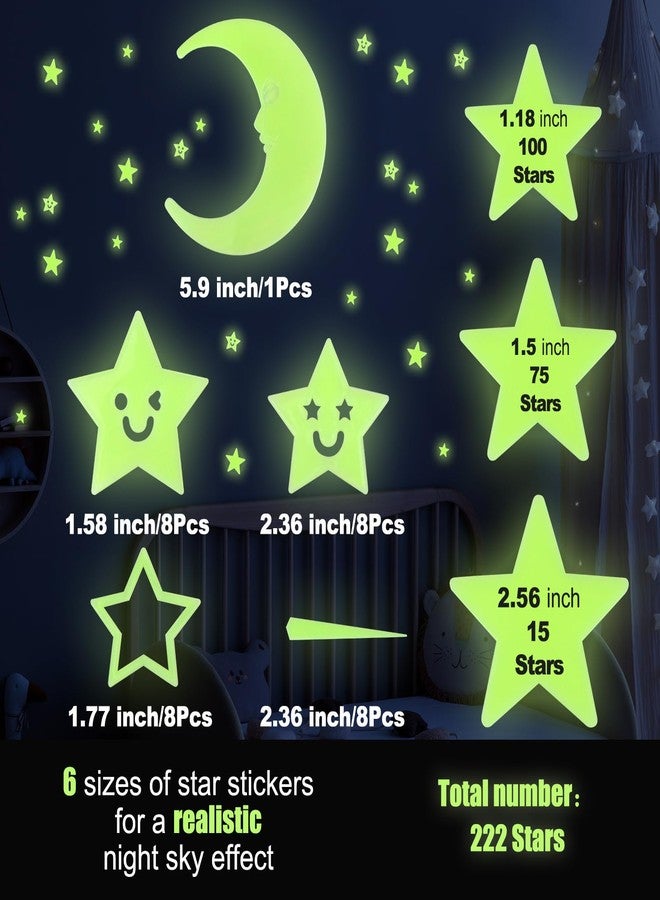 Casleevf Valentines Day Gifts for Kids Stars - Glow in The Dark Stars Stickers for Ceiling Valentines Birthday for Kids Teen Boys Toddler Adults Room Decor Christmas Stocking Stuffers for Kids - Image 3